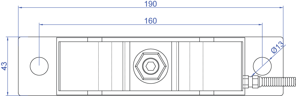 LiftKeys Atlas halat altı asansör yük ölçüm sensörü ve load cell profil teknik çizimi