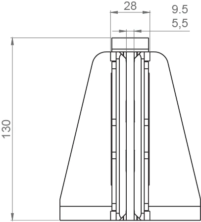 Asansör Pateni Detay Teknik Çizim