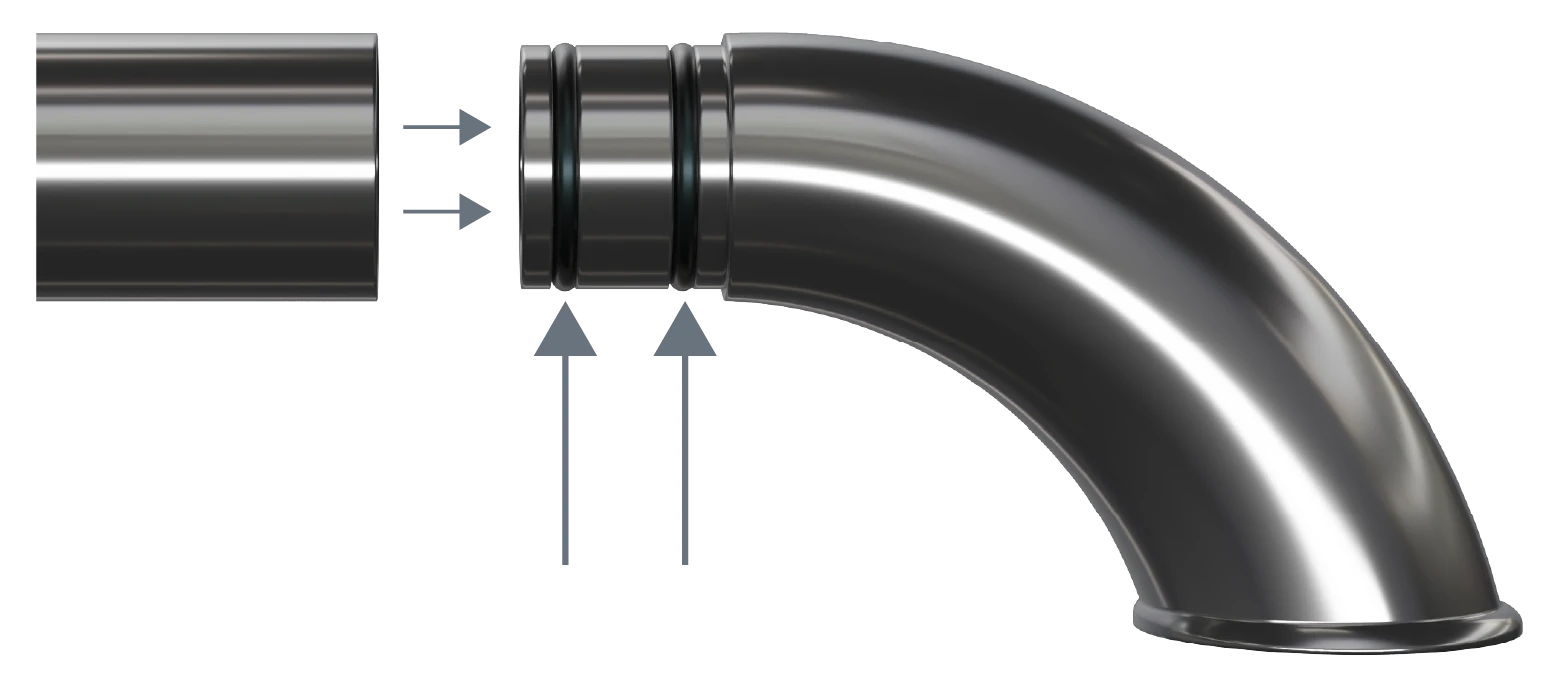 Hazır montajlanmış paslanmaz küpeşte seti