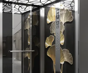 Kırılma durumunda dağılmayan güvenlik teknolojisine sahip, çizilmez ve özel tasarım dekoratif asansör camı